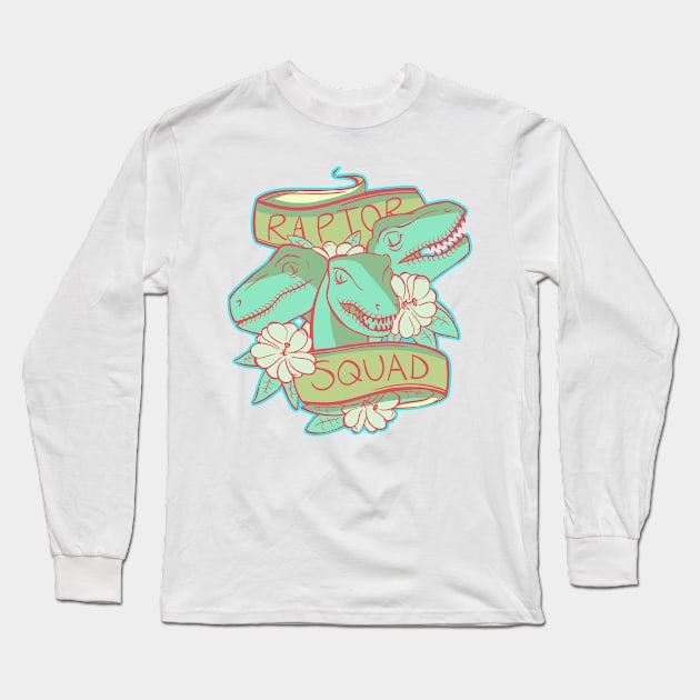 Raptor Squad Long Sleeve T-Shirt by charleighkat